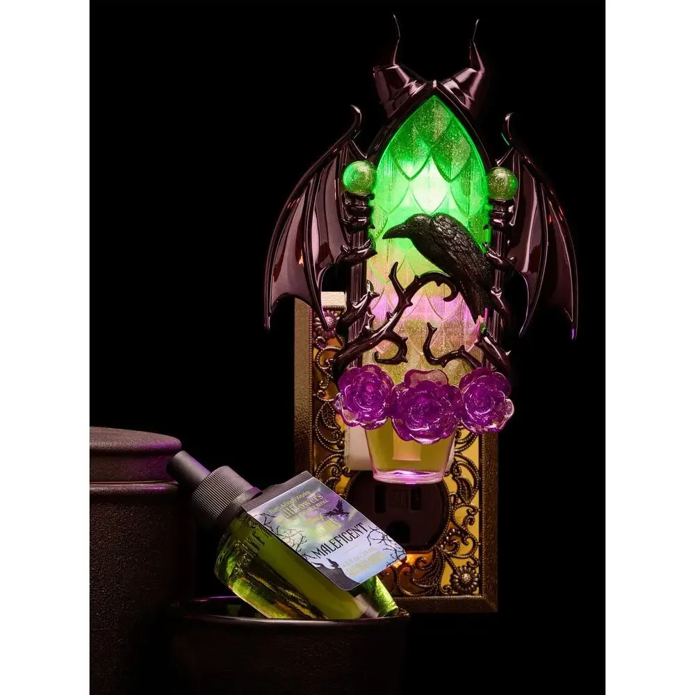 Bath & Body Works Disney Maleficent Dragon Wallflower Plug Nightlight w/ Refill - Picture 2 of 5